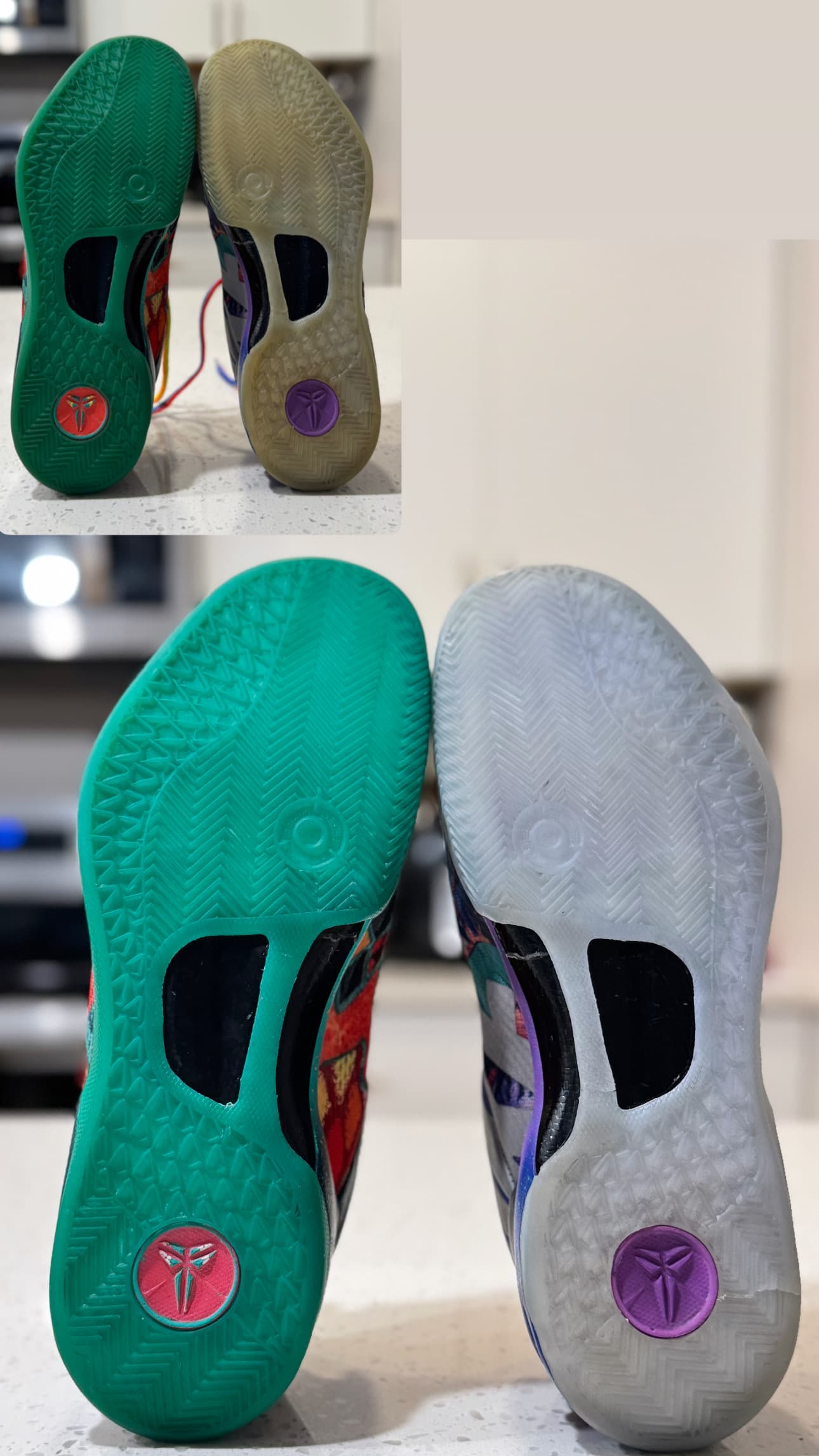 Cleaning and Icy Sole Deyellowing