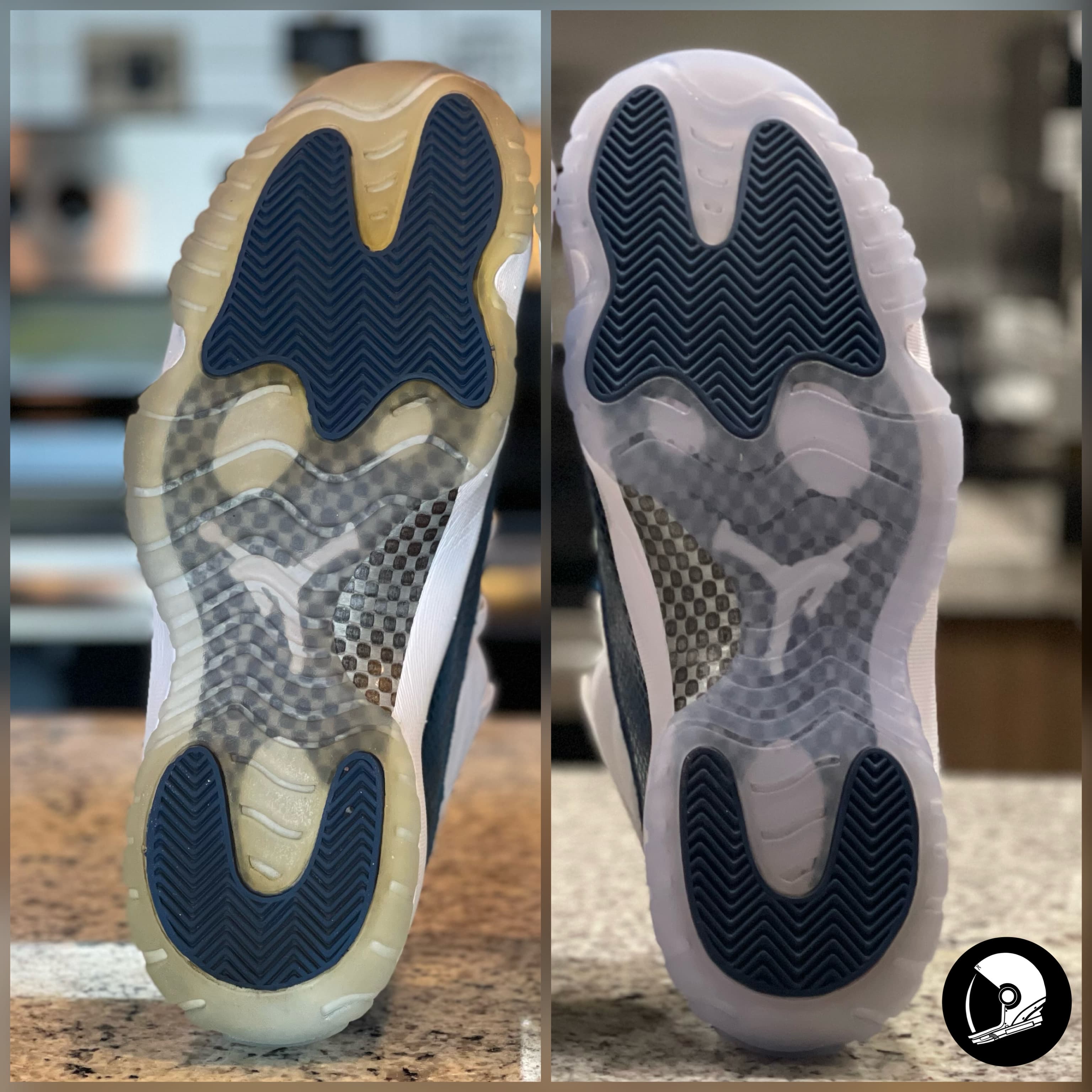 Cleaning and Icy Sole Deyellowing — image 1