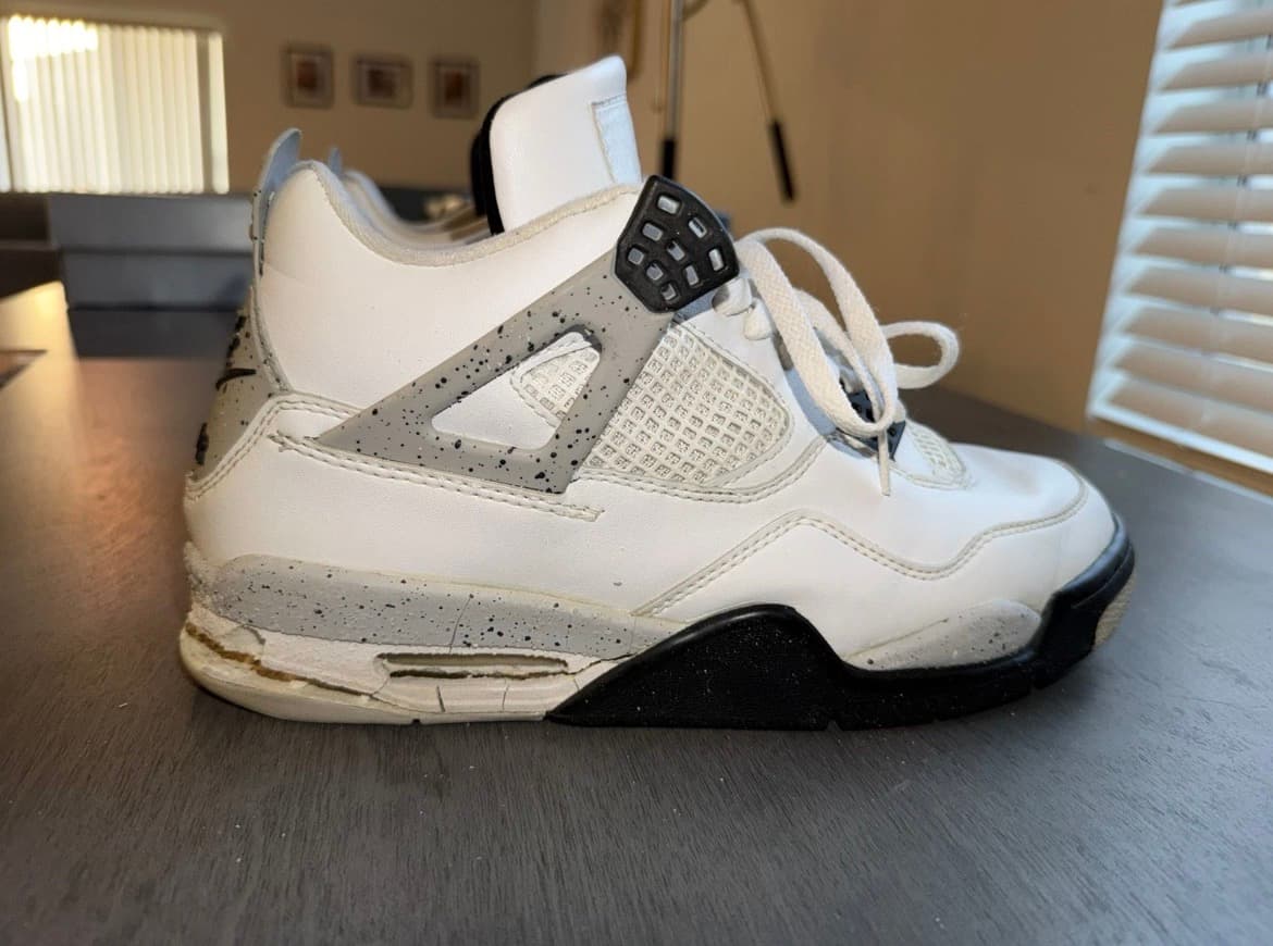 1999 Jordan 4 White Cement Restore (Midsoles Included)